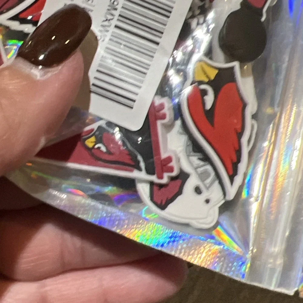 Arizona Cardinals Jibbitz Charms For Crocs 12 Pack‎ New Sealed Football NFL
